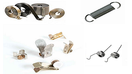 Berfungsi untuk memberikan tekanan pada carbon brush motor listrik dan generator agar carbon dapat bekerja sesuai standart.
Ada beberapa macam springs brush holder ; <br>
-. Extention Springs / Pegas Tarik <br>
-. Constant Force Springs <br>
-. Clock Springs <br>
-. Springs Tortion / Pegas Puntir